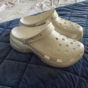 Platform Ombré Glitter Crocs - Size 10 Women